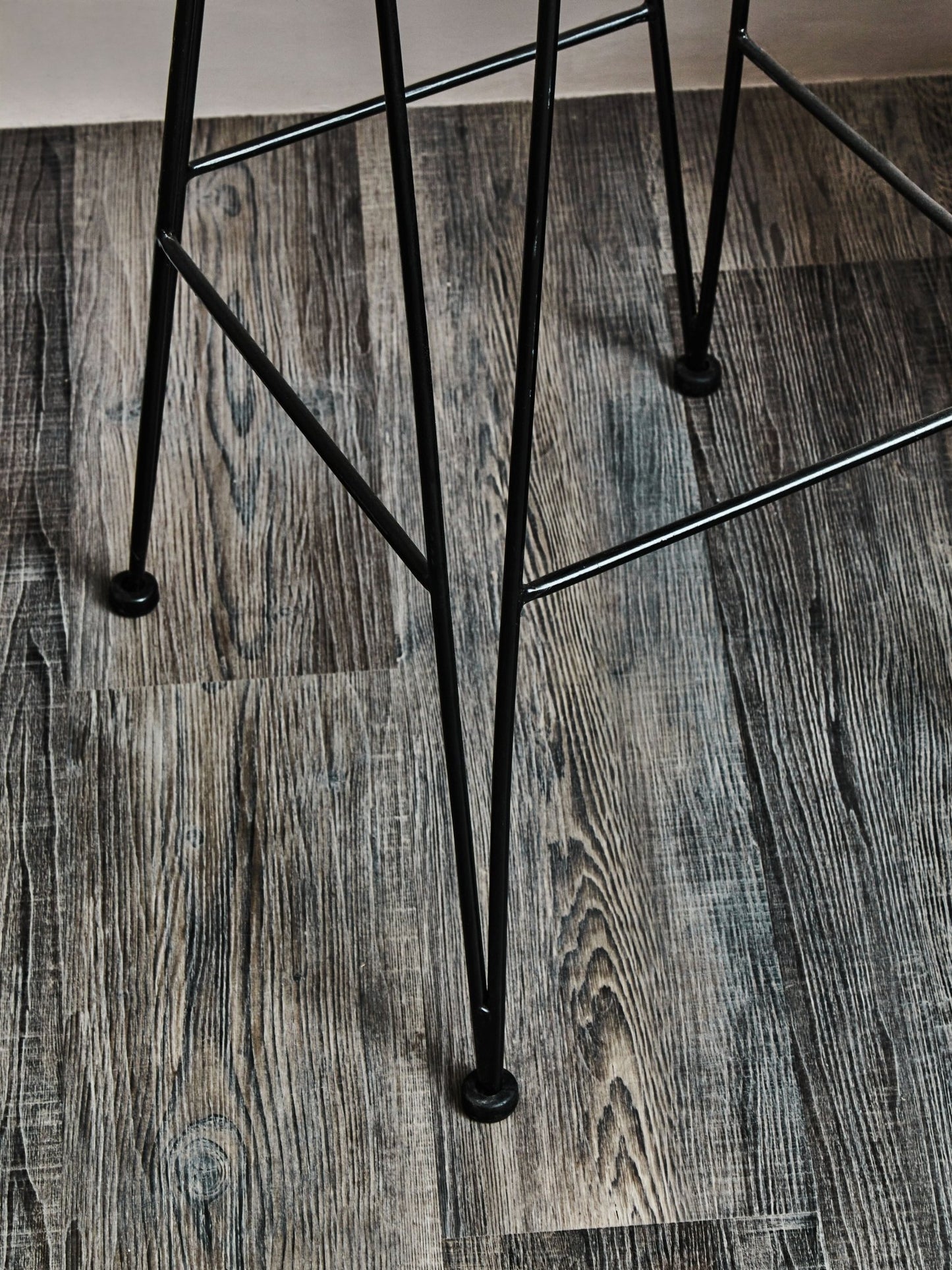 Hilde Black Natural Rattan Bar Chair - Skandi London