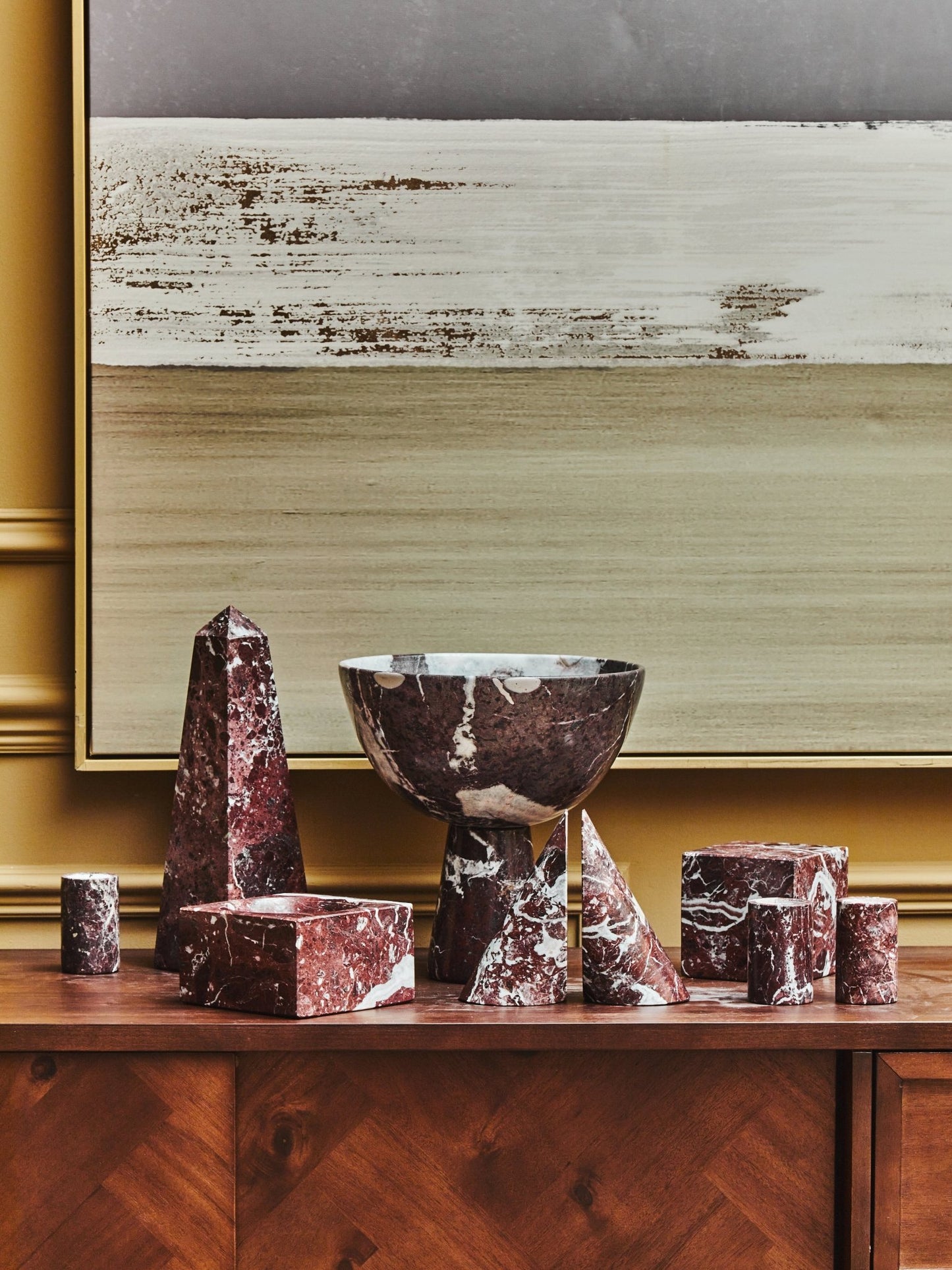 Vida Marble Cube Ornament - Skandi London