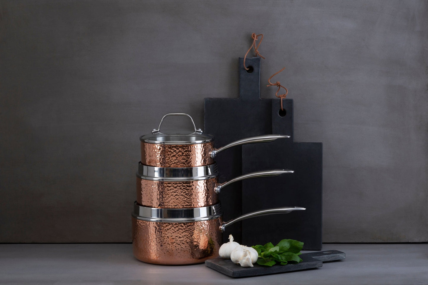 Karin Large Hammered Saucepan - Skandi London