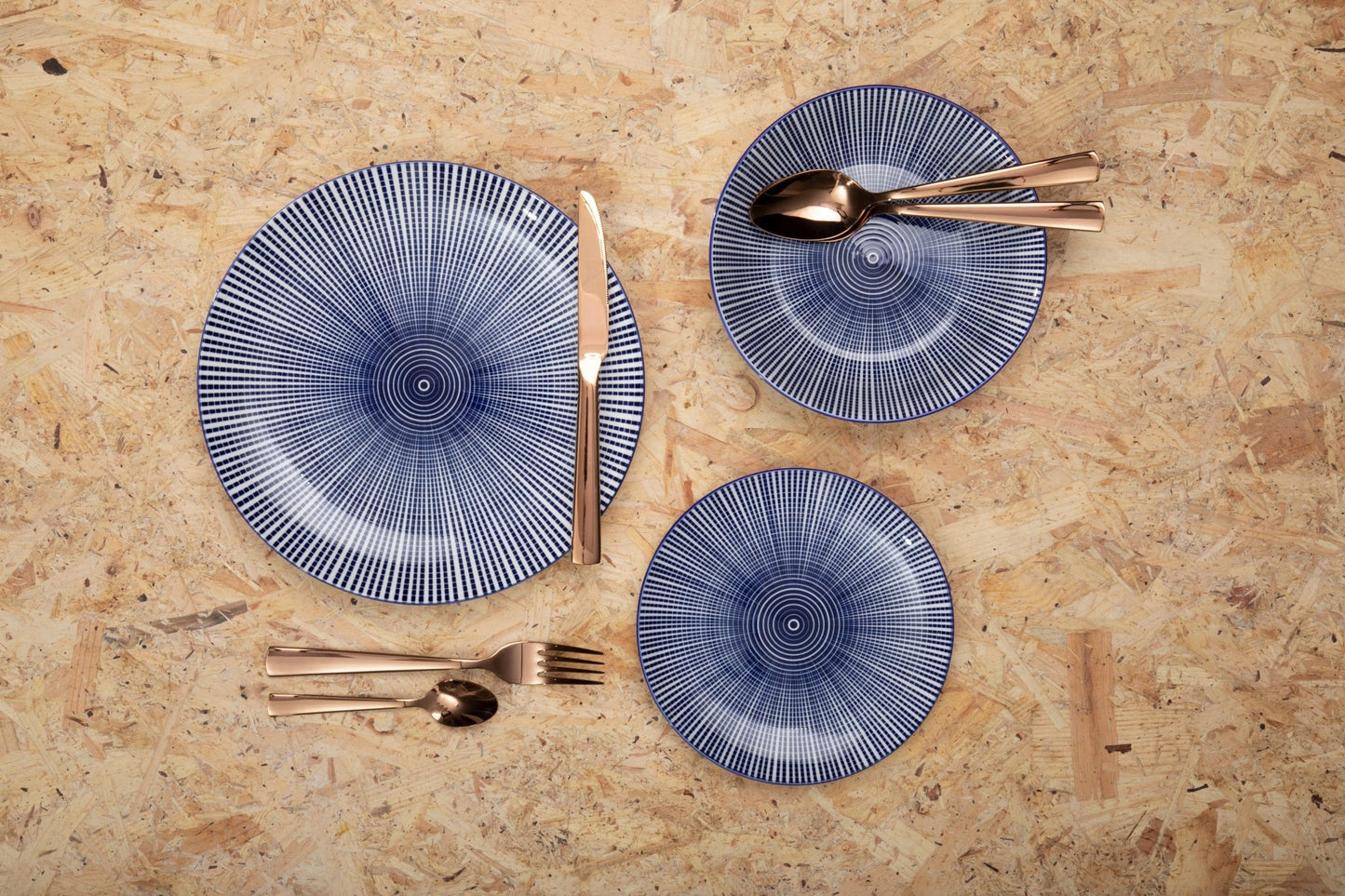 Asmund Lustra 16 Piece Rose Gold Cutlery Set - Skandi London