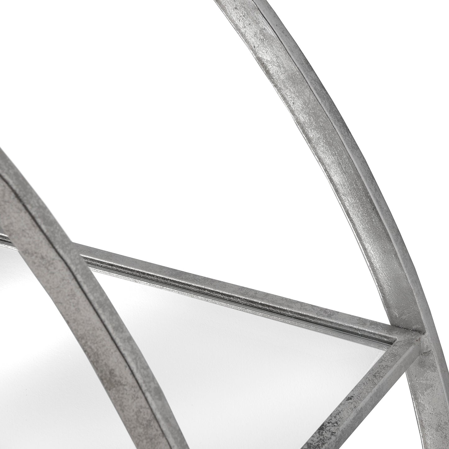 Skandi London Large Circular Silver Wall Hanging Multi Shelf - Skandi London