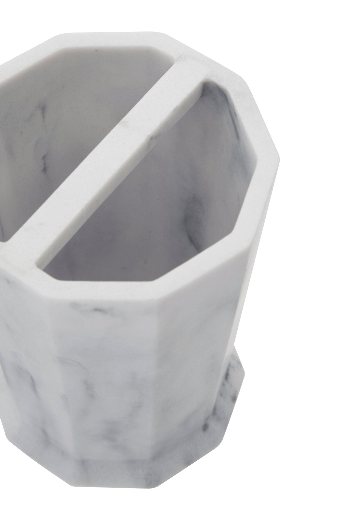 Maurits Grey Two Compartment Toothbrush Holder - Skandi London