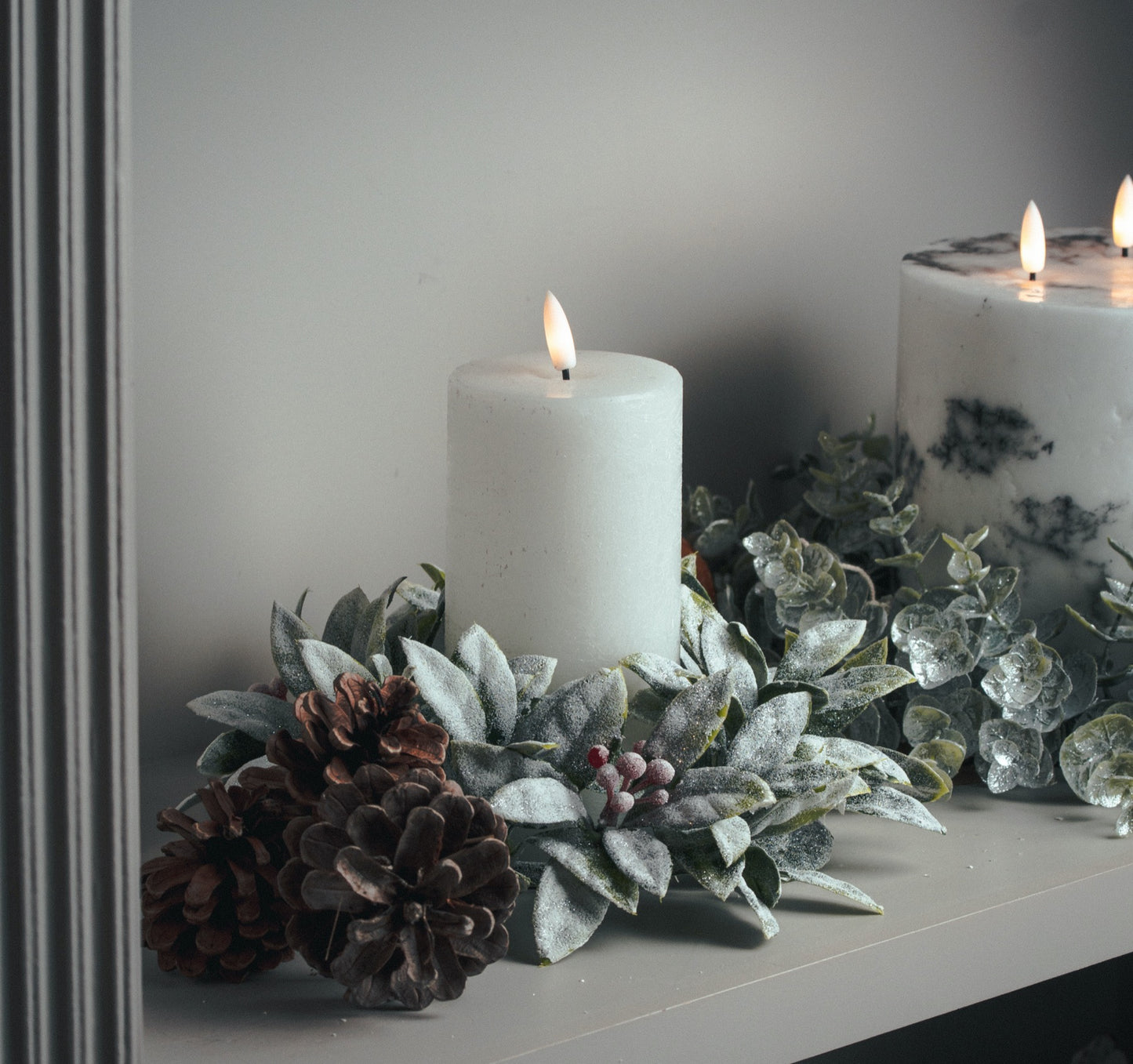 Luksus Collection Natural Glow 3x6 LED White Candle - Skandi London