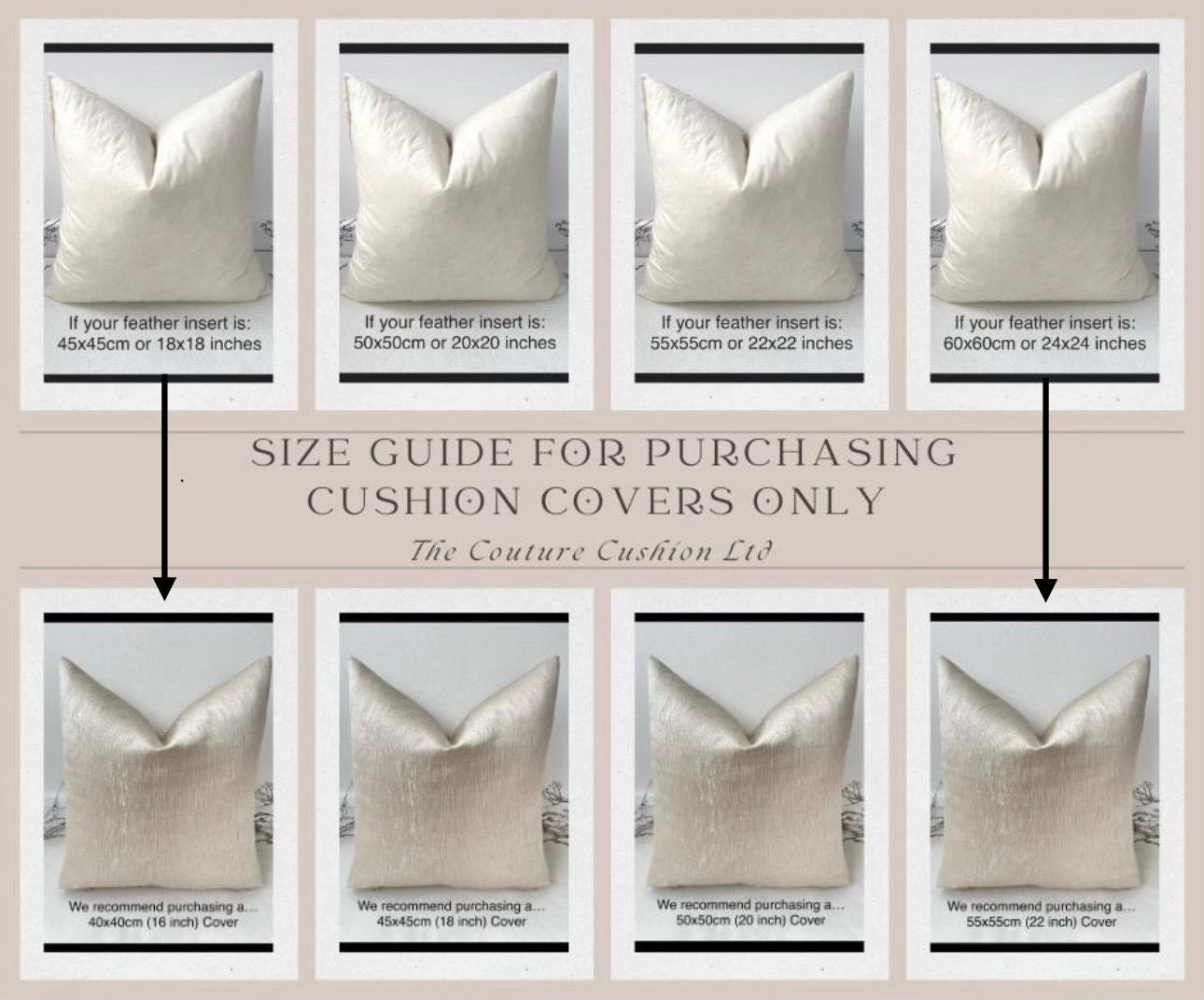 The Couture Cushion - The Cream Rossi - Style No. 176