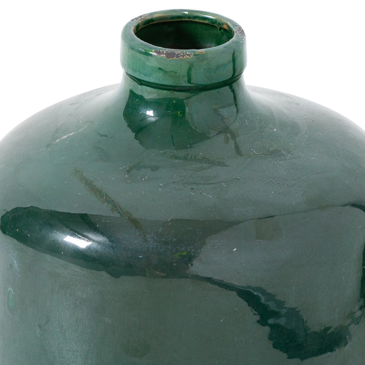 Kajaani Emerald Glazed Chive Vase - Skandi London