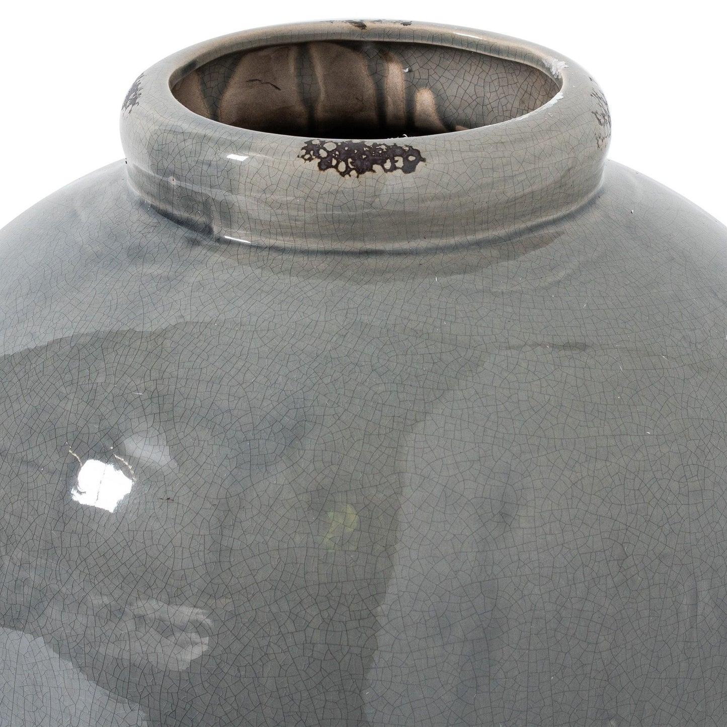 Kajaani Grey Glazed Tall Juniper Vase