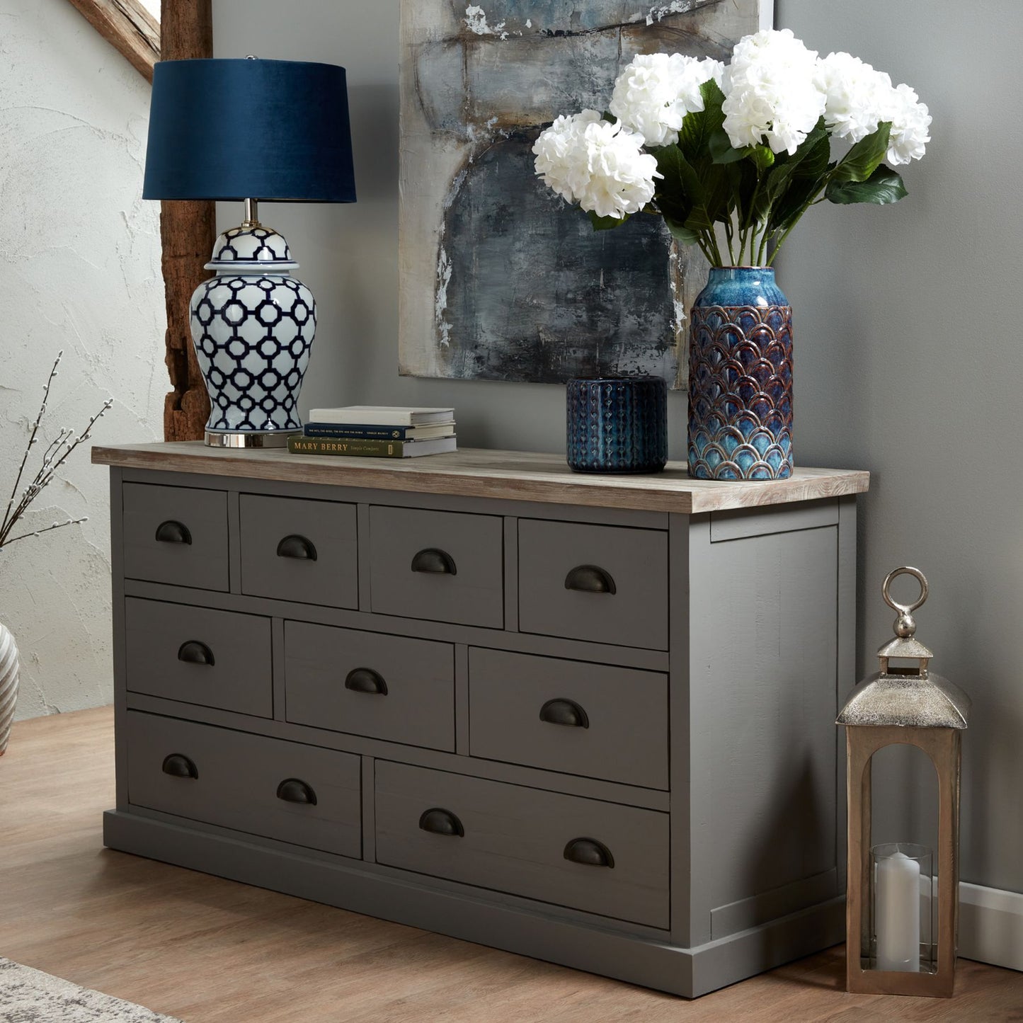 Loen Collection Indigo Planter