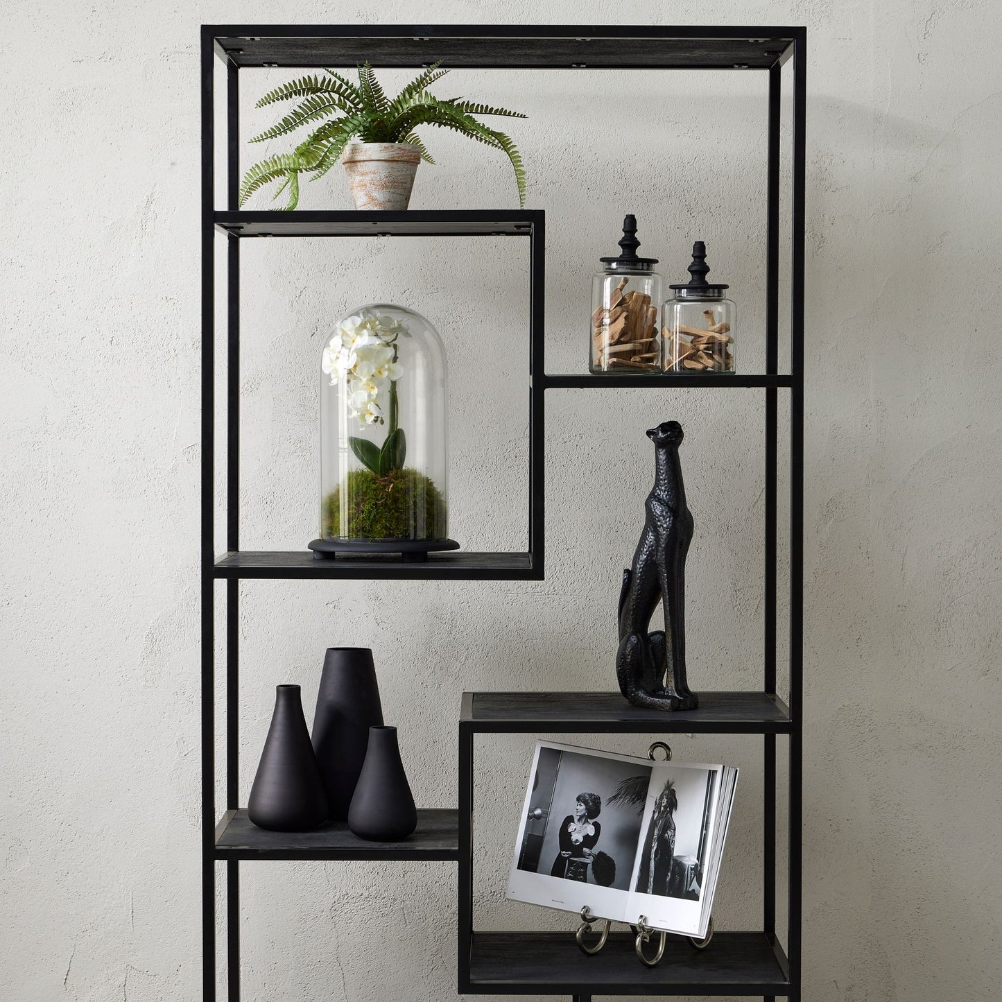 Skandi London Black Tapered Glass Vase - Skandi London