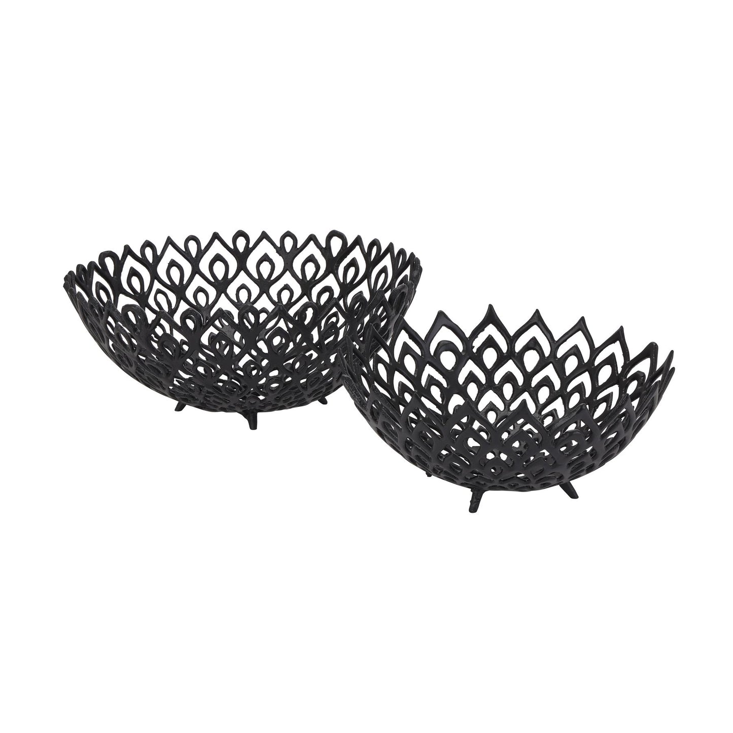 Skandi London Black Cast Large Lattice Bowl - Skandi London