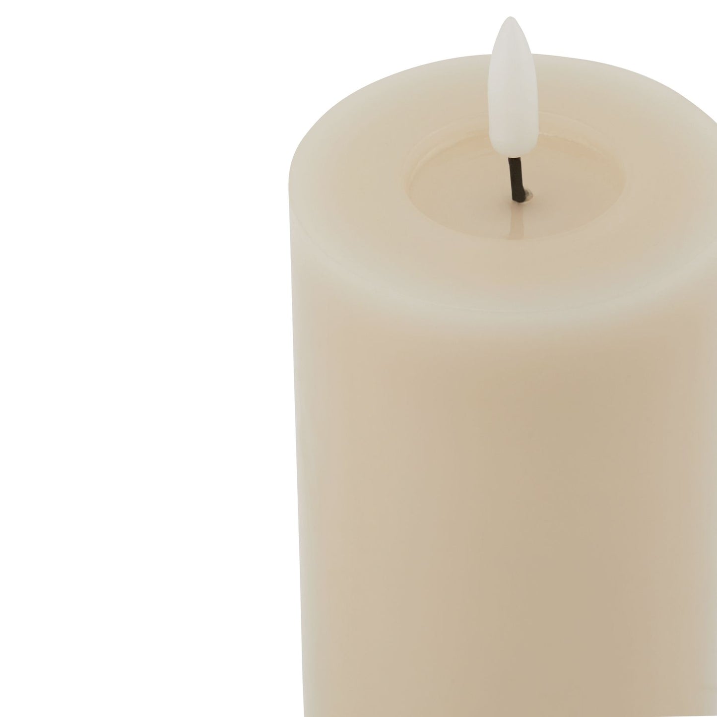 Luksus Collection Melt Effect 3x6 Taupe LED Wax Candle - Skandi London