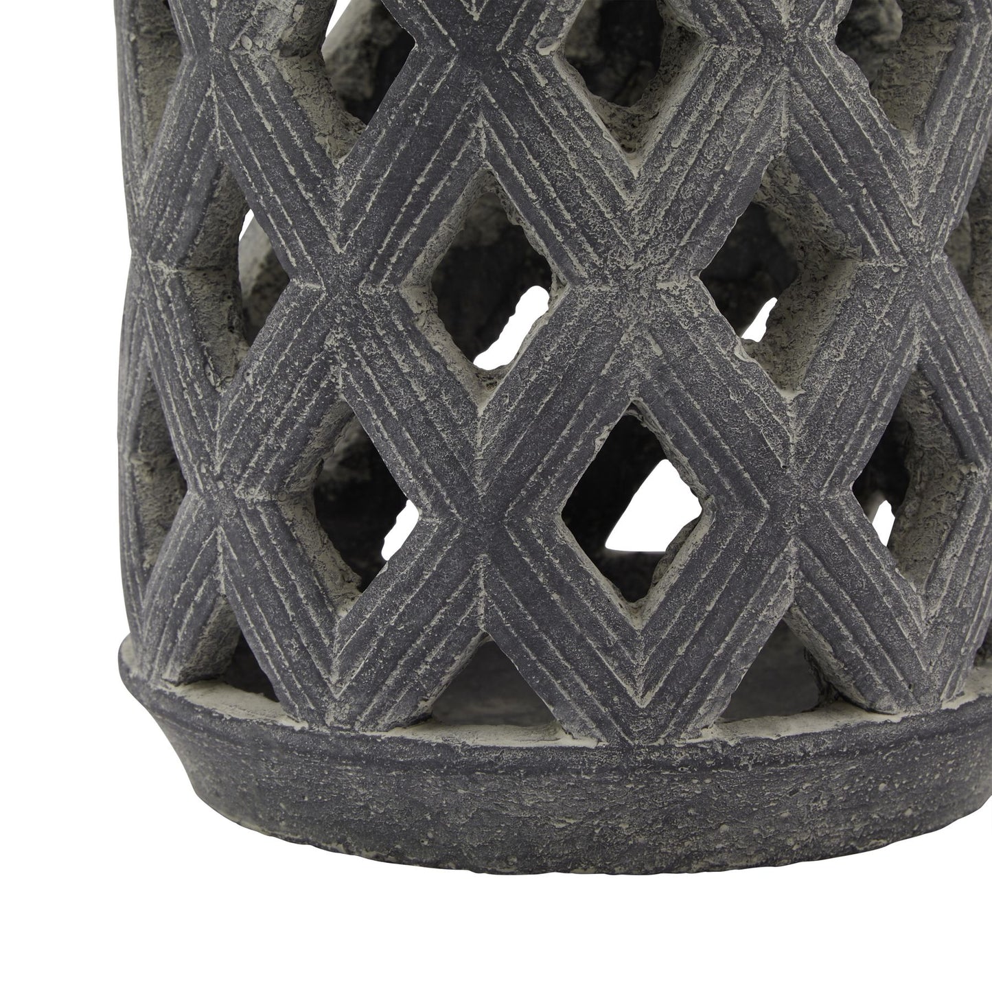 Malmo Grey Large Lattice Lantern - Skandi London