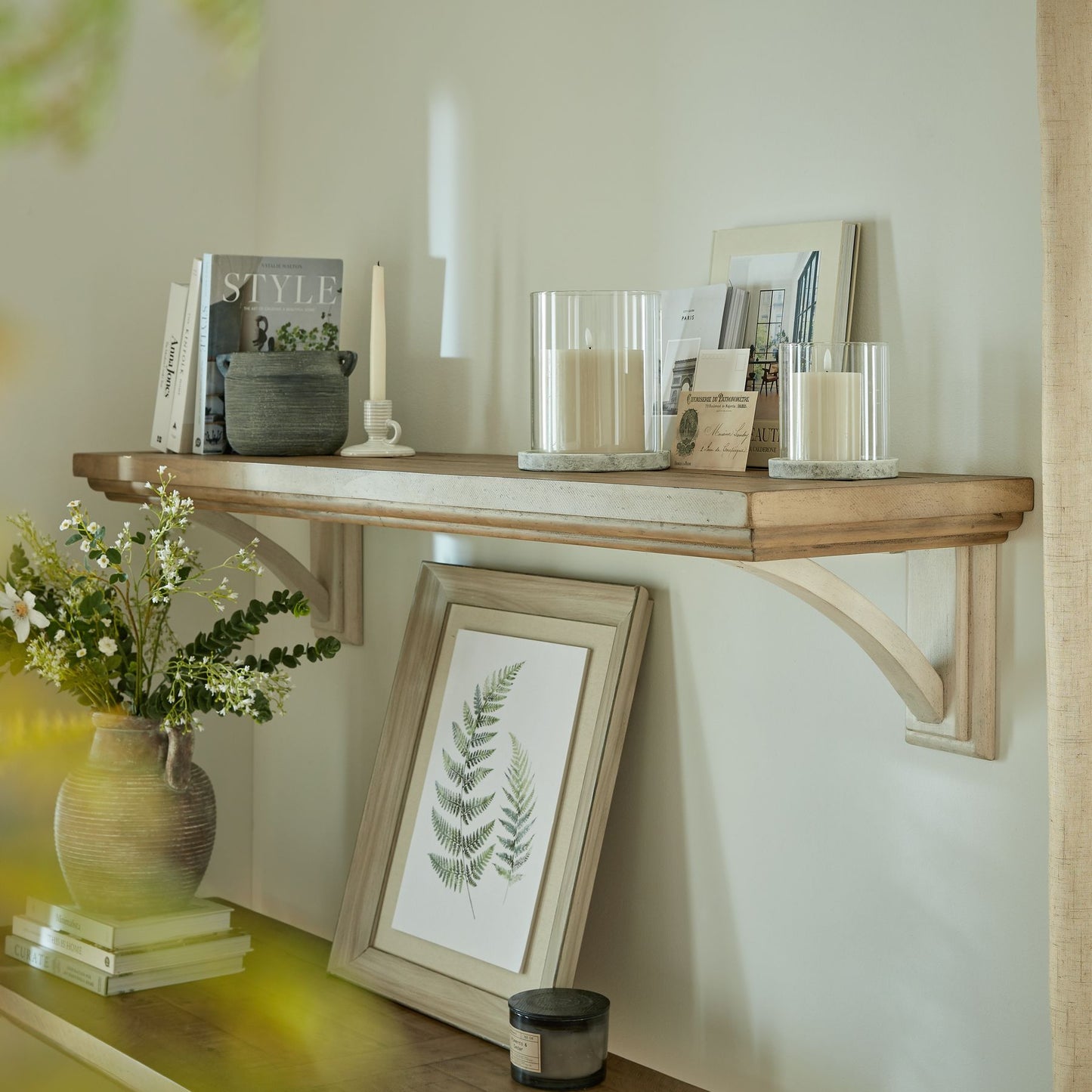 Maloy Stone Hurricane Lantern - Skandi London