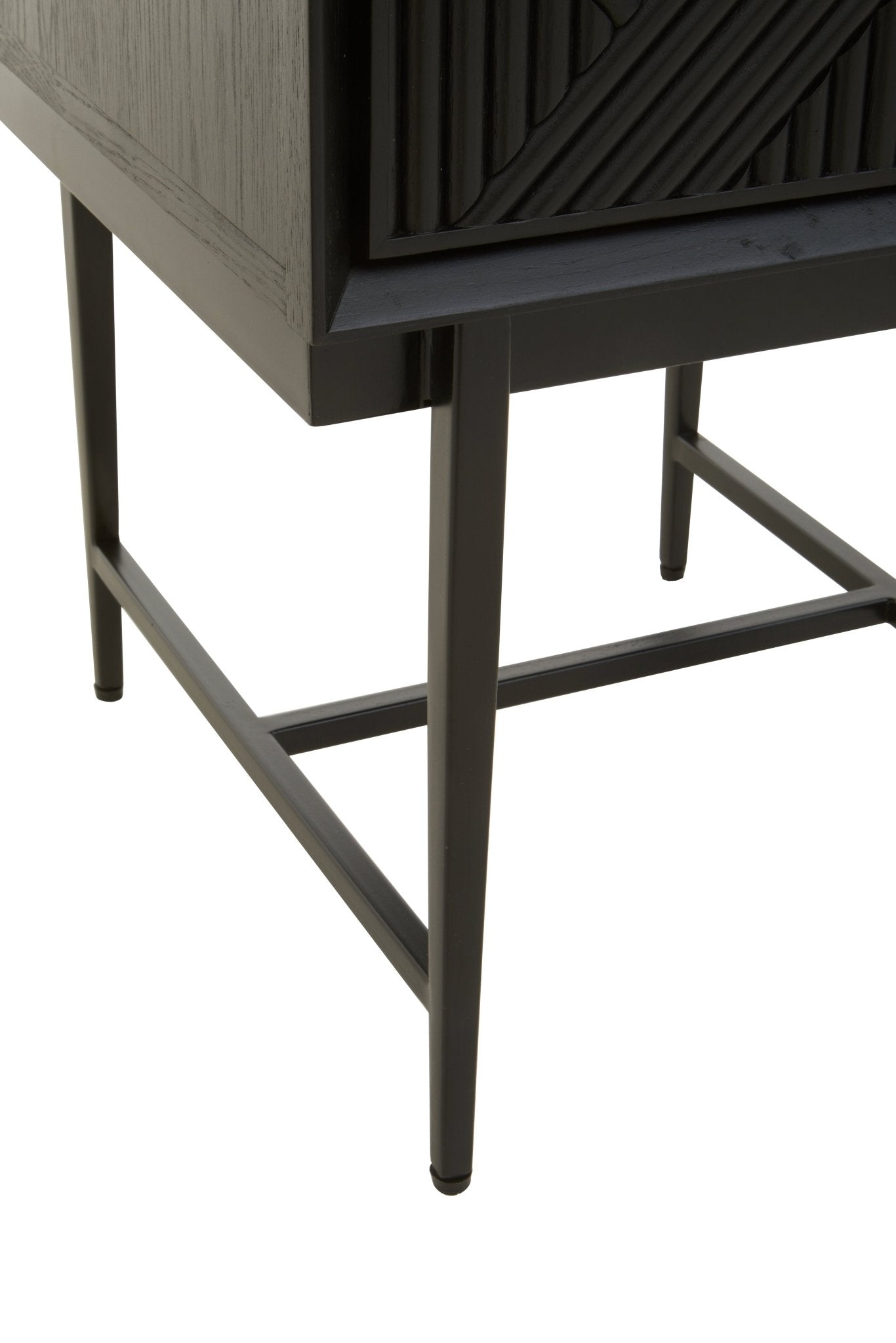 Gunnar Black Finish Side Table - Skandi London