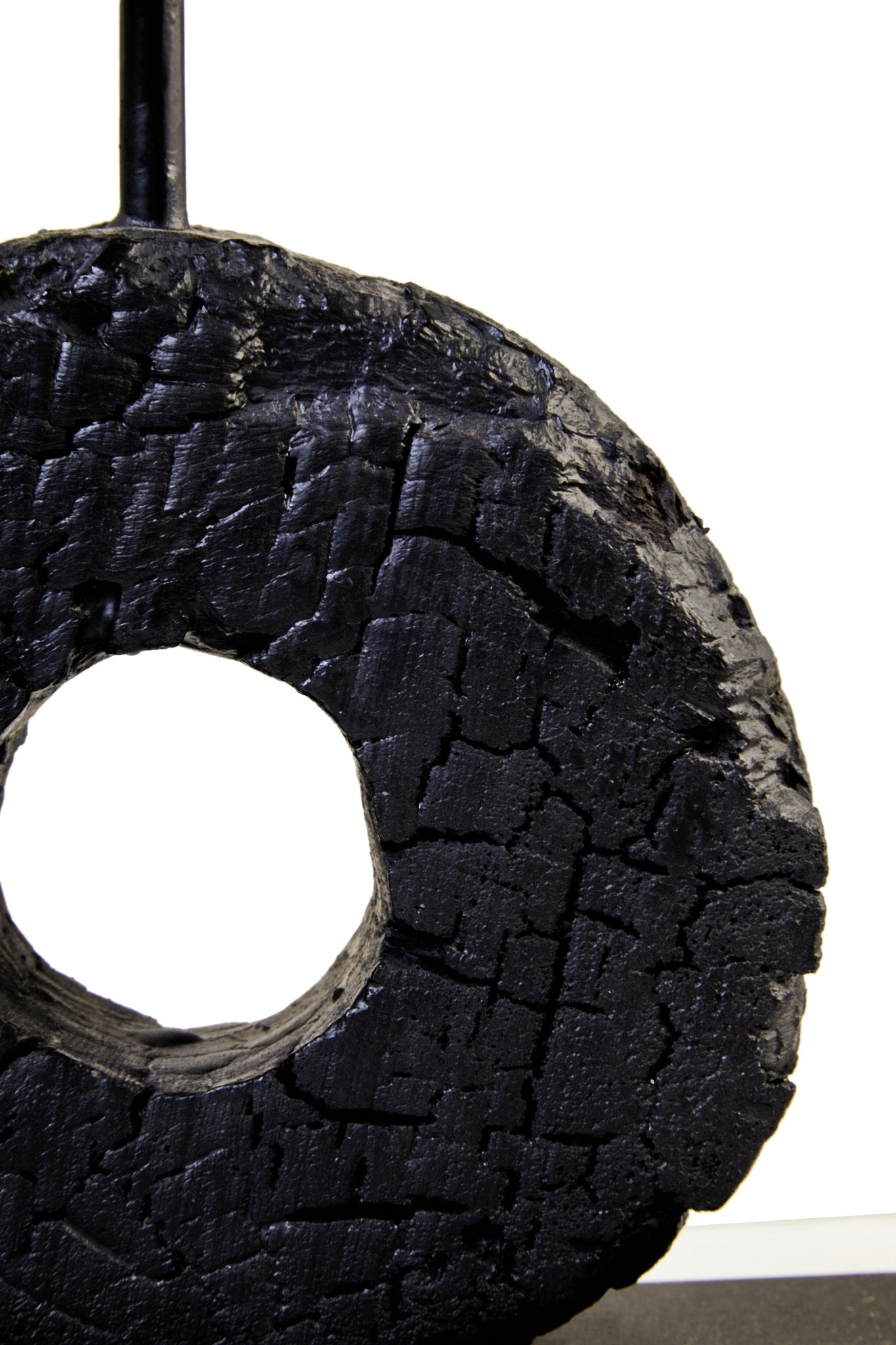 Eir Small Black Mango Wood Candle Holder - Skandi London
