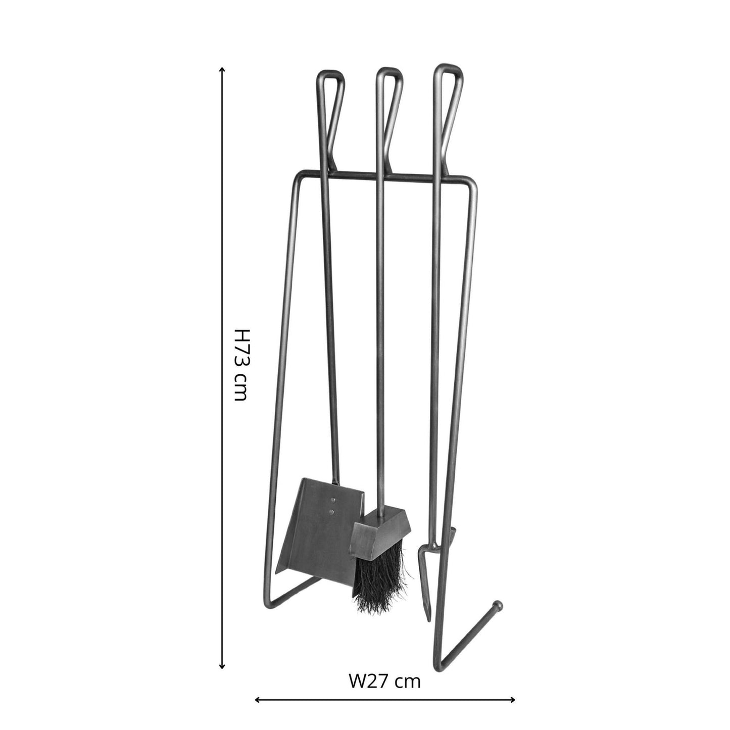 Grina Pewter Linear Companion Set H73cm - Skandi London