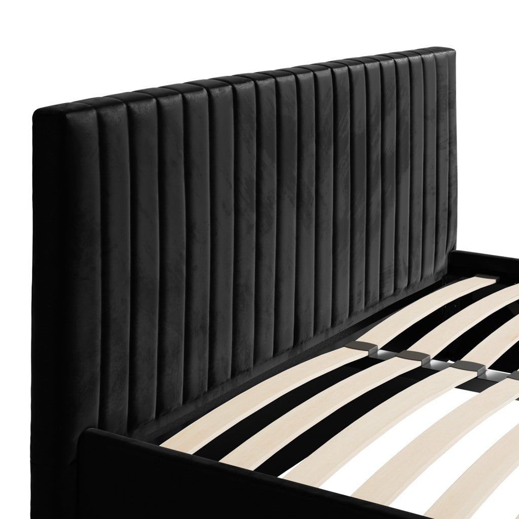 Soho Nordic Black Ottoman King Size Bed - Skandi London