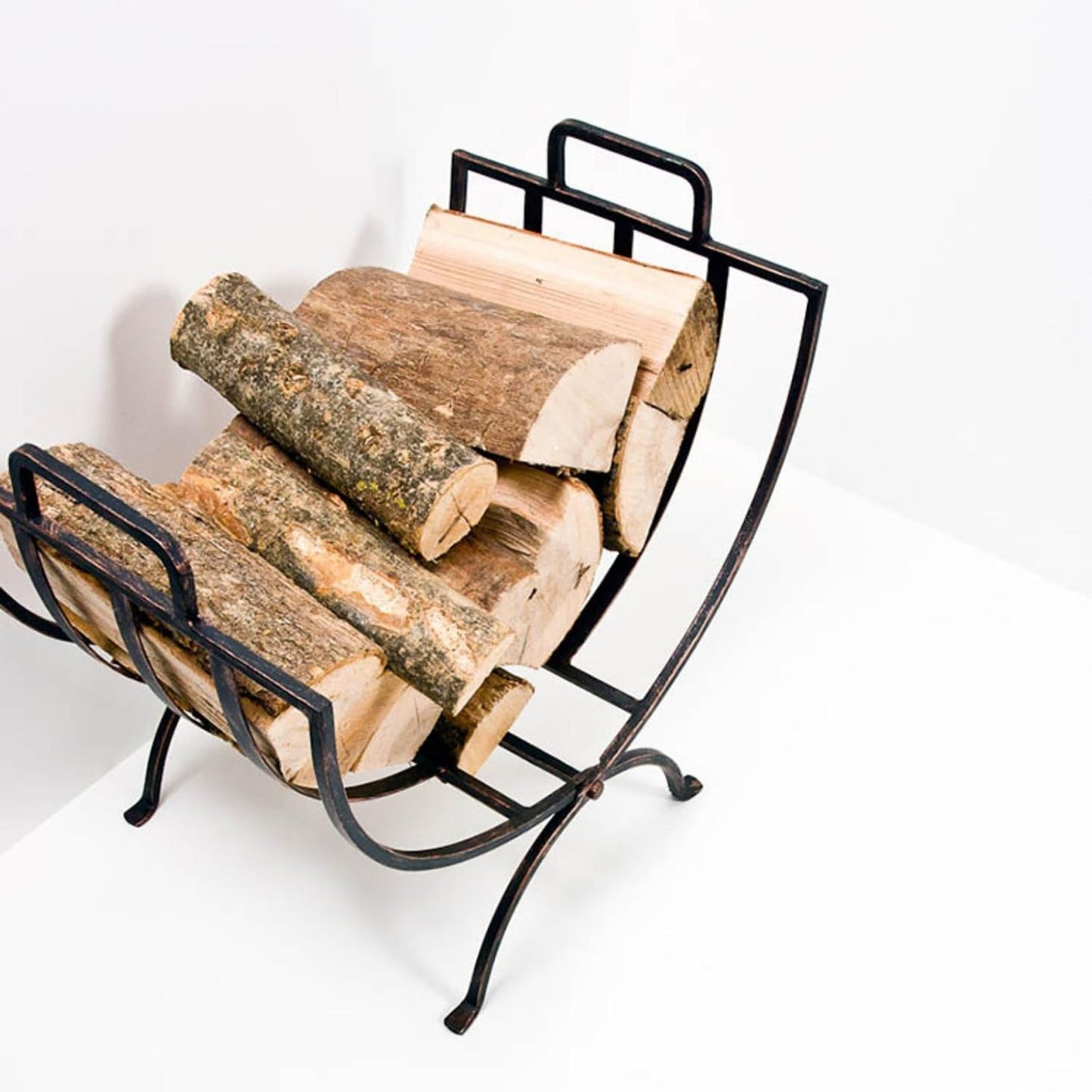 Horsens Iron Linear Log Basket - Skandi London