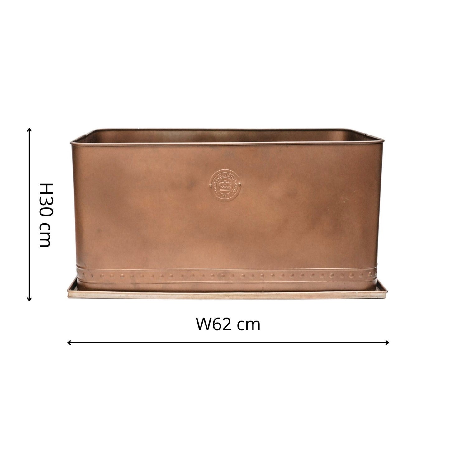 Skandi London Luxe Outdoor Planter in Copper - Large - Skandi London