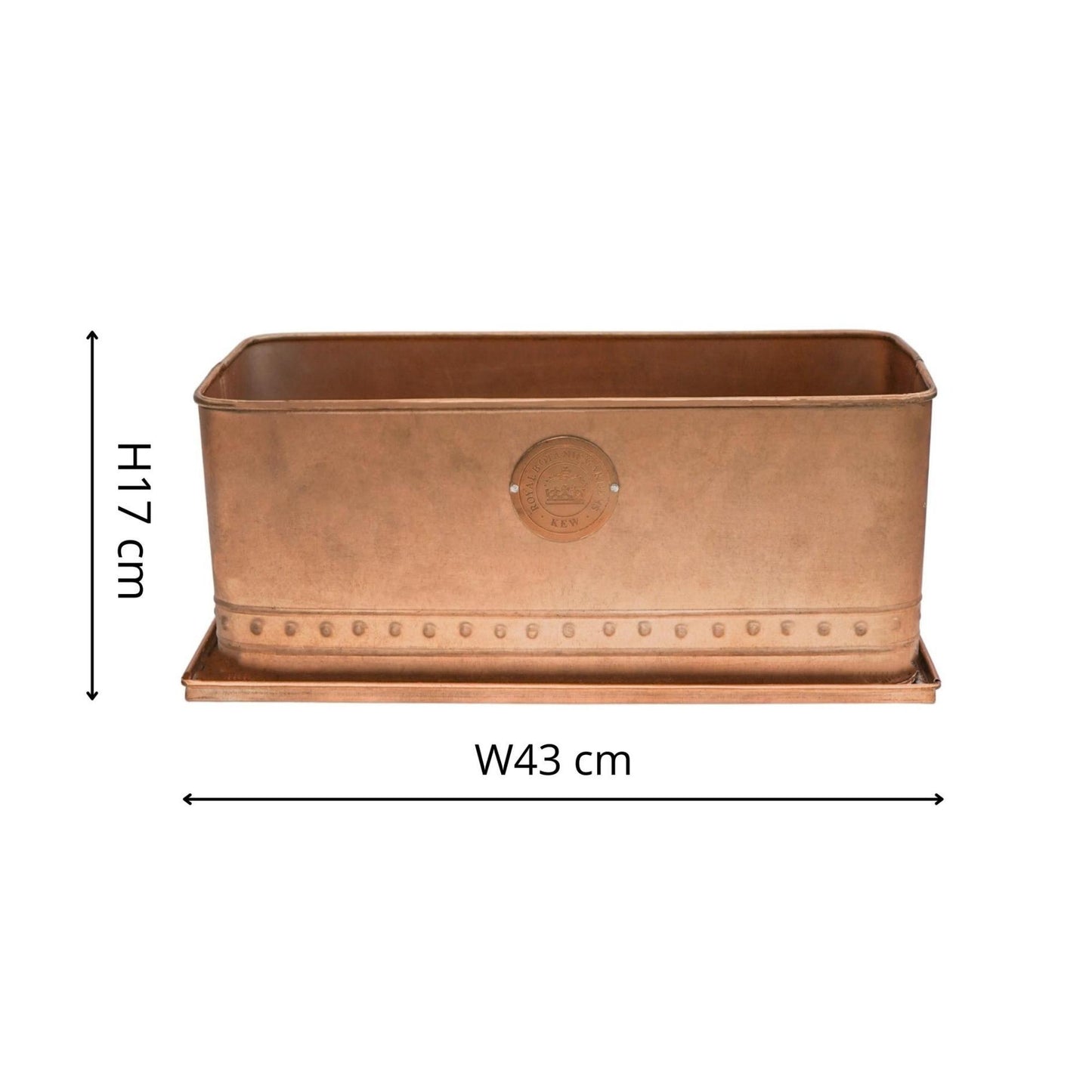 Skandi London Luxe Outdoor Trough in Copper - Medium - Skandi London