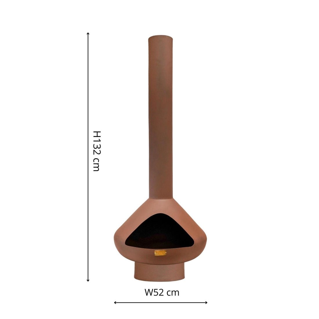 Outdoor Vanja Fireplace in Rust - Skandi London