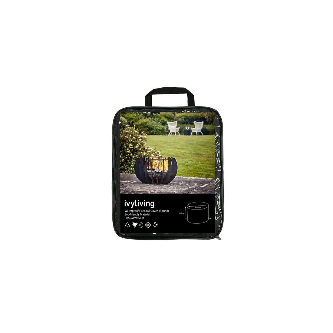 Tyr Waterproof Fire Pit Cover in Eco - friendly Material (Round) - Skandi London