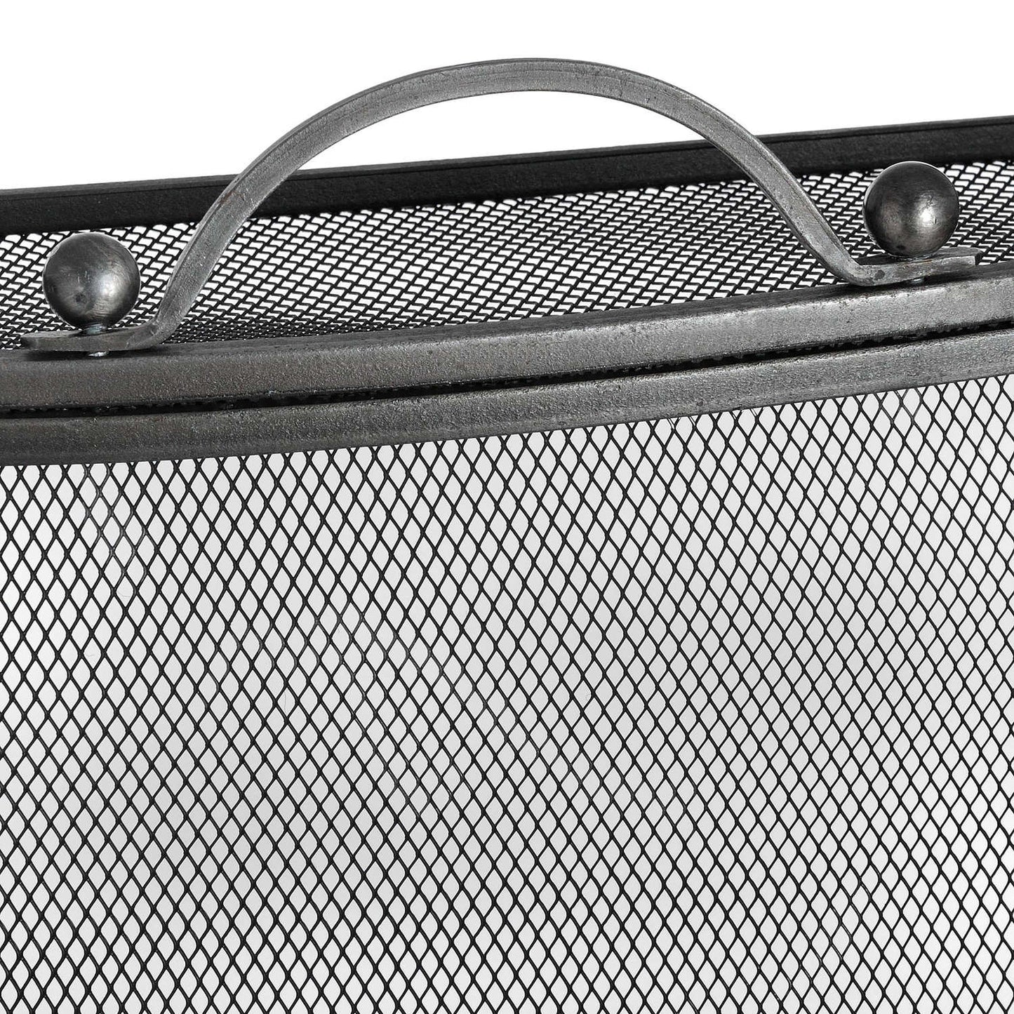 Mesh Fireguard in Antique Pewter Effect Finish - Skandi London