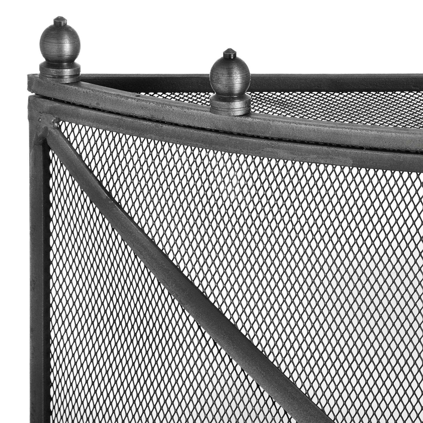 Mesh Fireguard in Antique Pewter Effect Finish - Skandi London