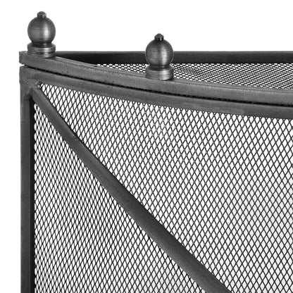 Mesh Fireguard in Antique Pewter Effect Finish - Skandi London