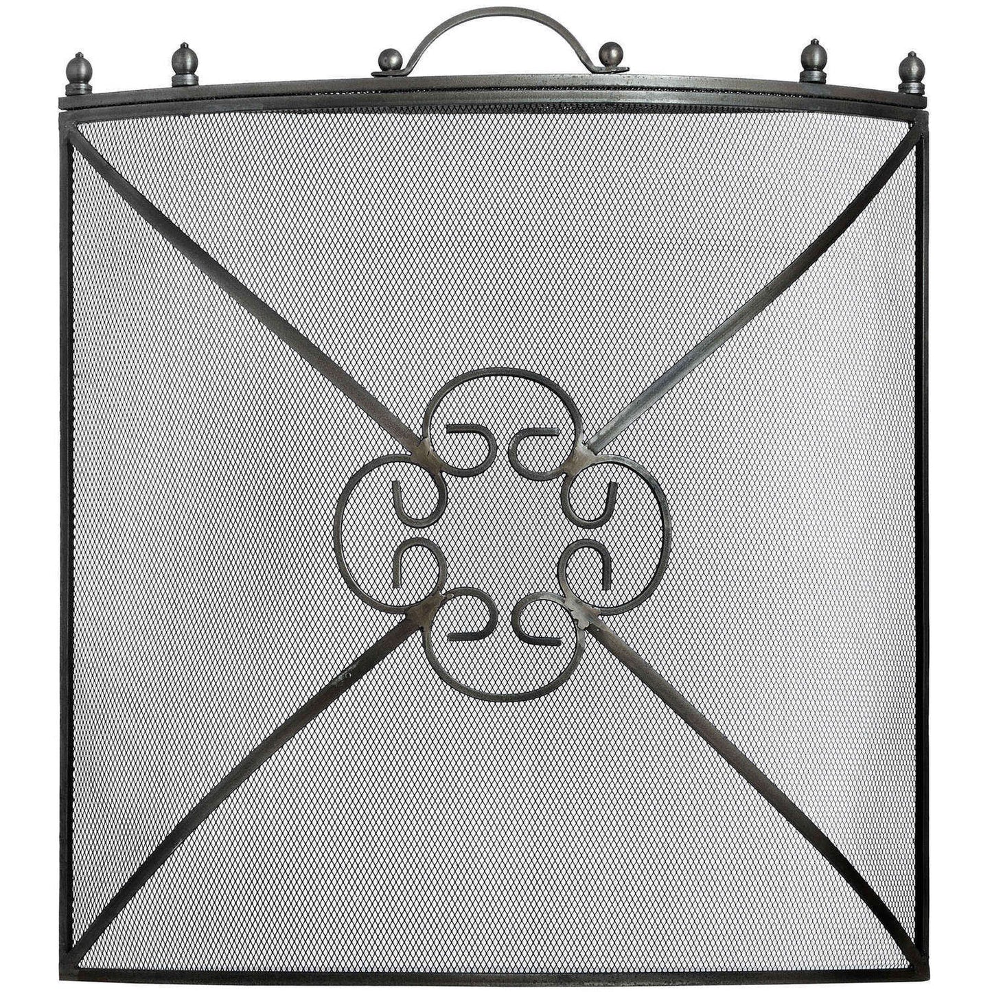 Mesh Fireguard in Antique Pewter Effect Finish - Skandi London