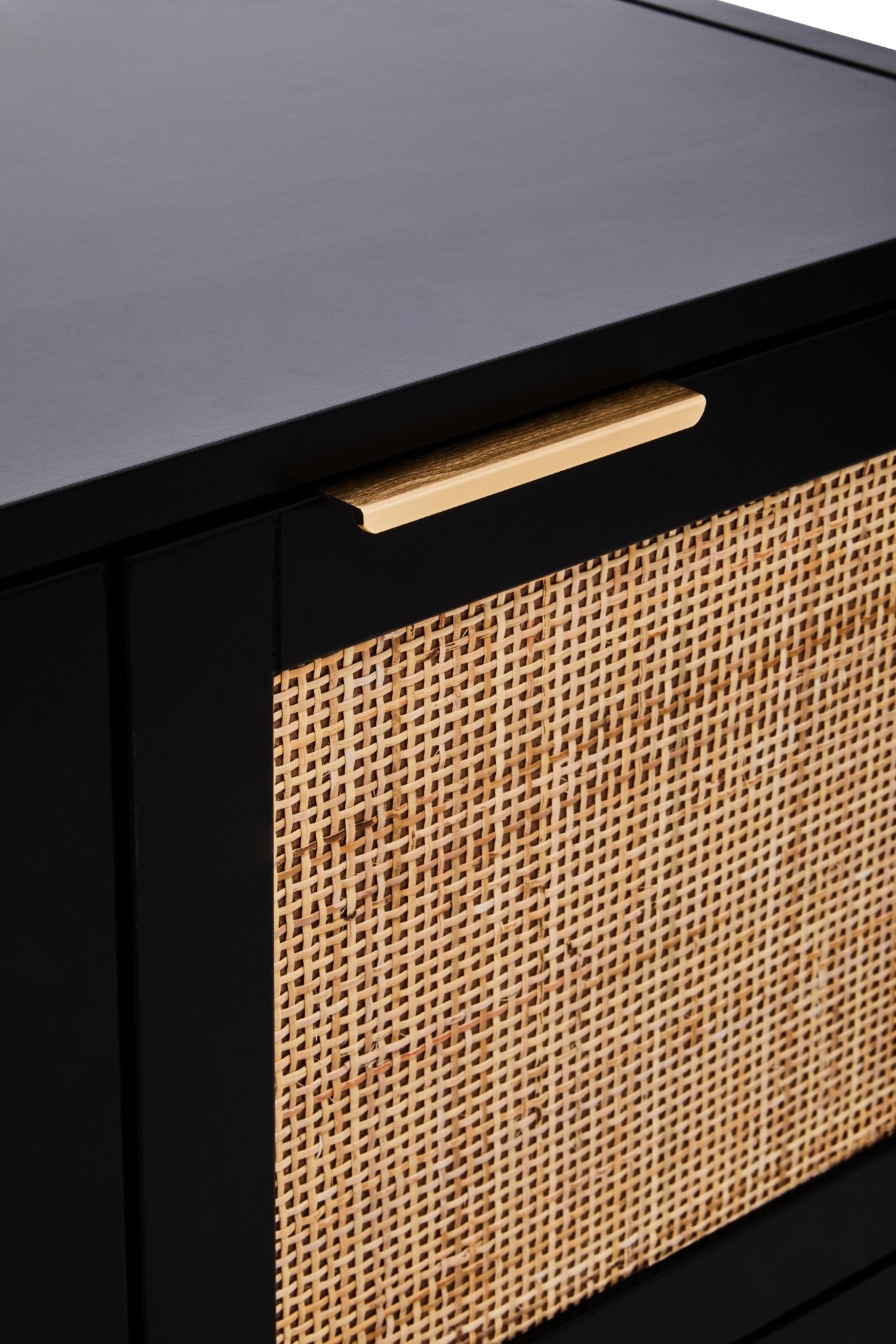 Olaf Black Wood Side Cabinet - Skandi London