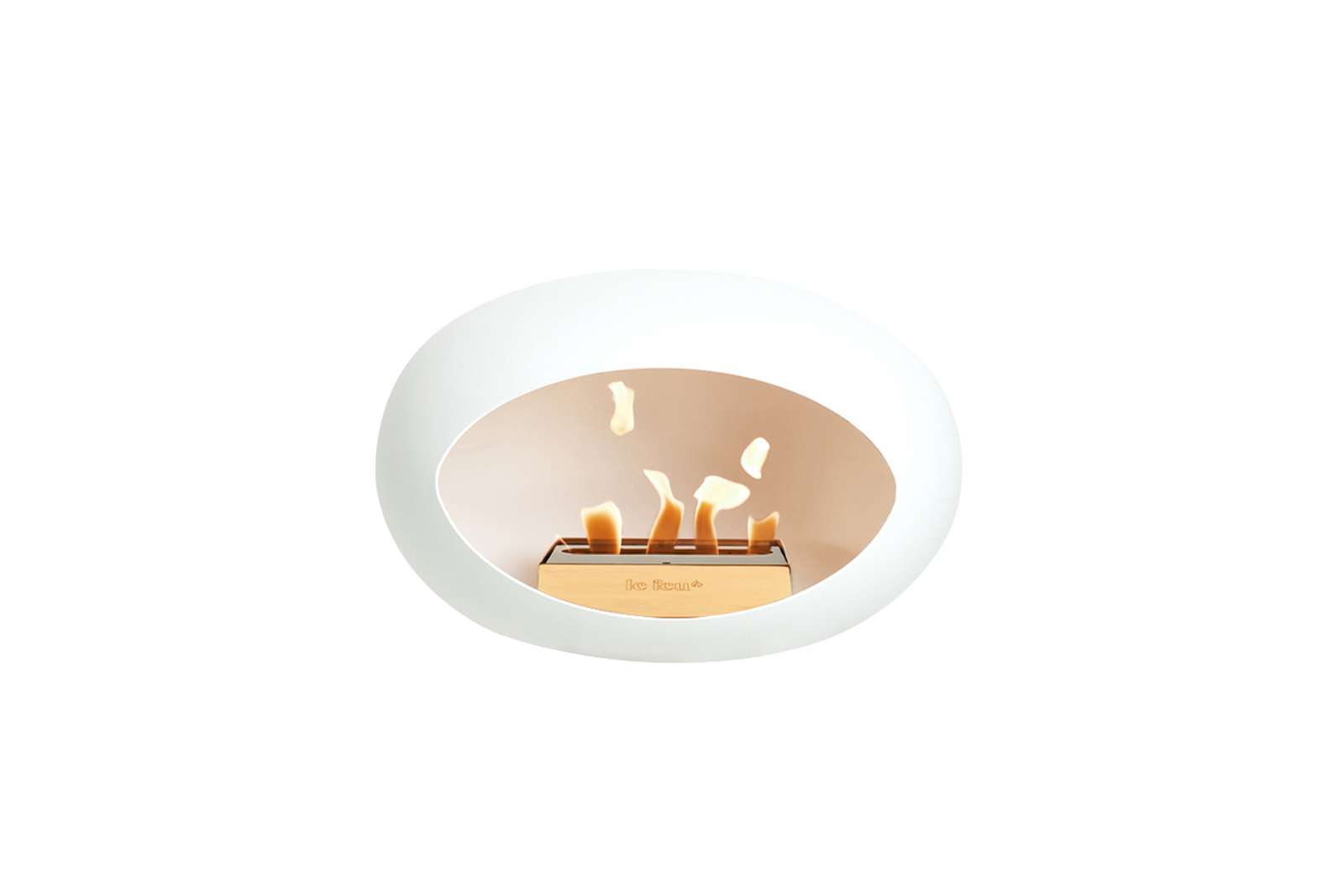 Le Feu - Dome Ground High - White + Rosegold + Smoked Oak + Rosegold - Skandi London