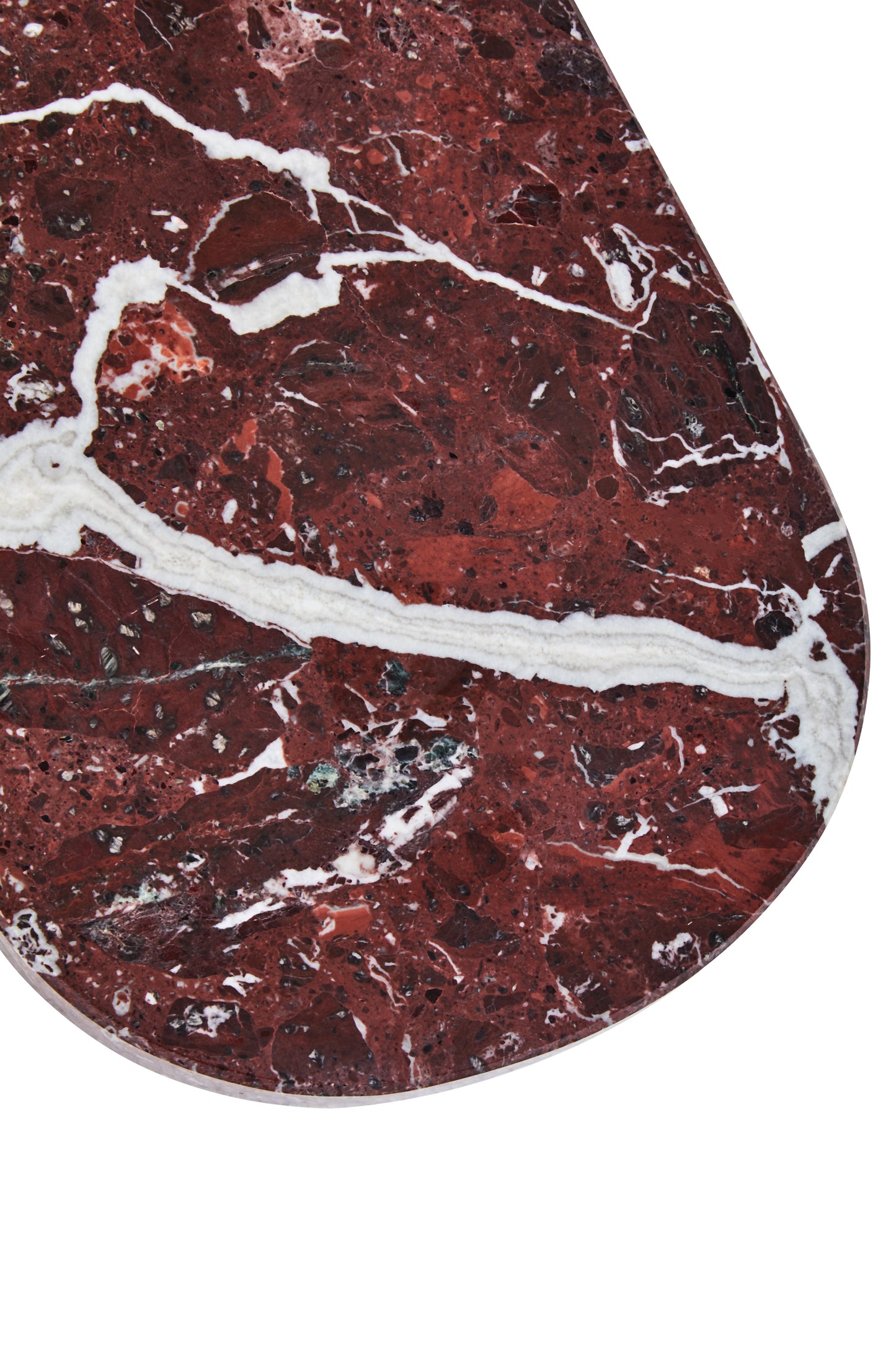 Vida Oval Red Marble Serving Board