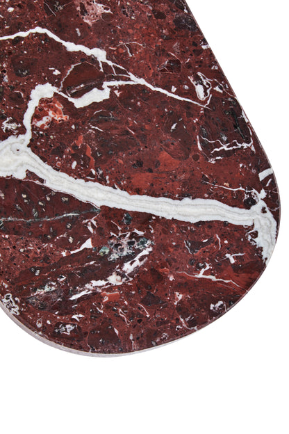 Vida Oval Red Marble Serving Board