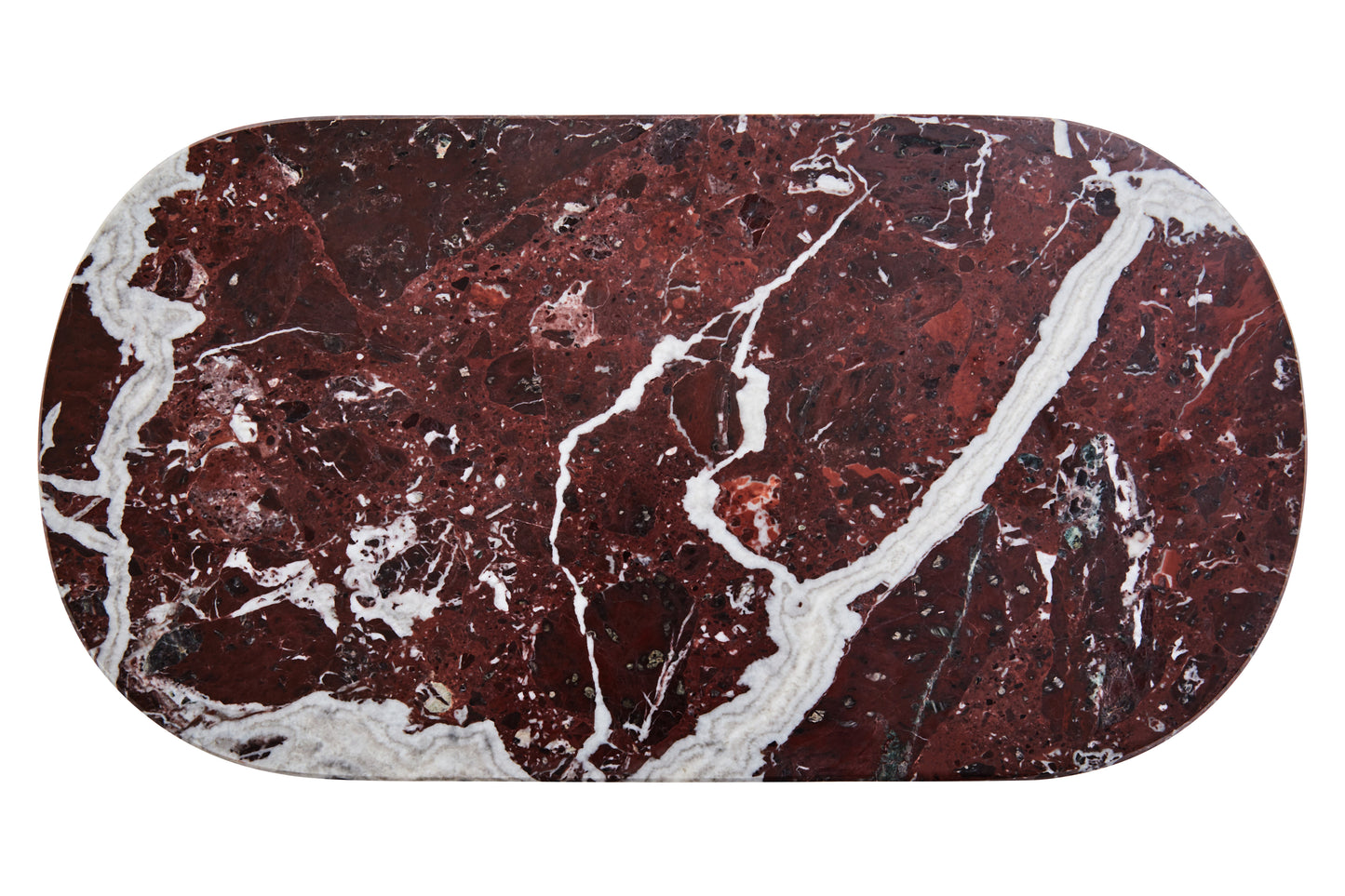 Vida Oval Red Marble Serving Board
