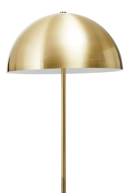 Kieron Brushed Brass Metal Floor Lamp - Skandi London