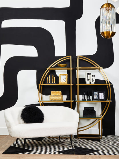 Sigvard Two Seat Sofa With Black Finish Legs - Skandi London