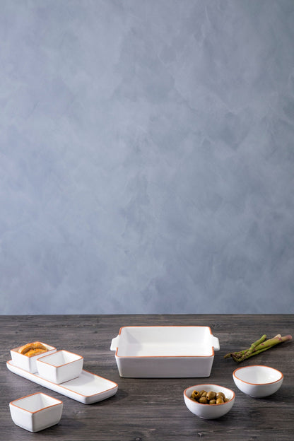 Set Of Two Britta White Glazed Mini Bowls - Skandi London