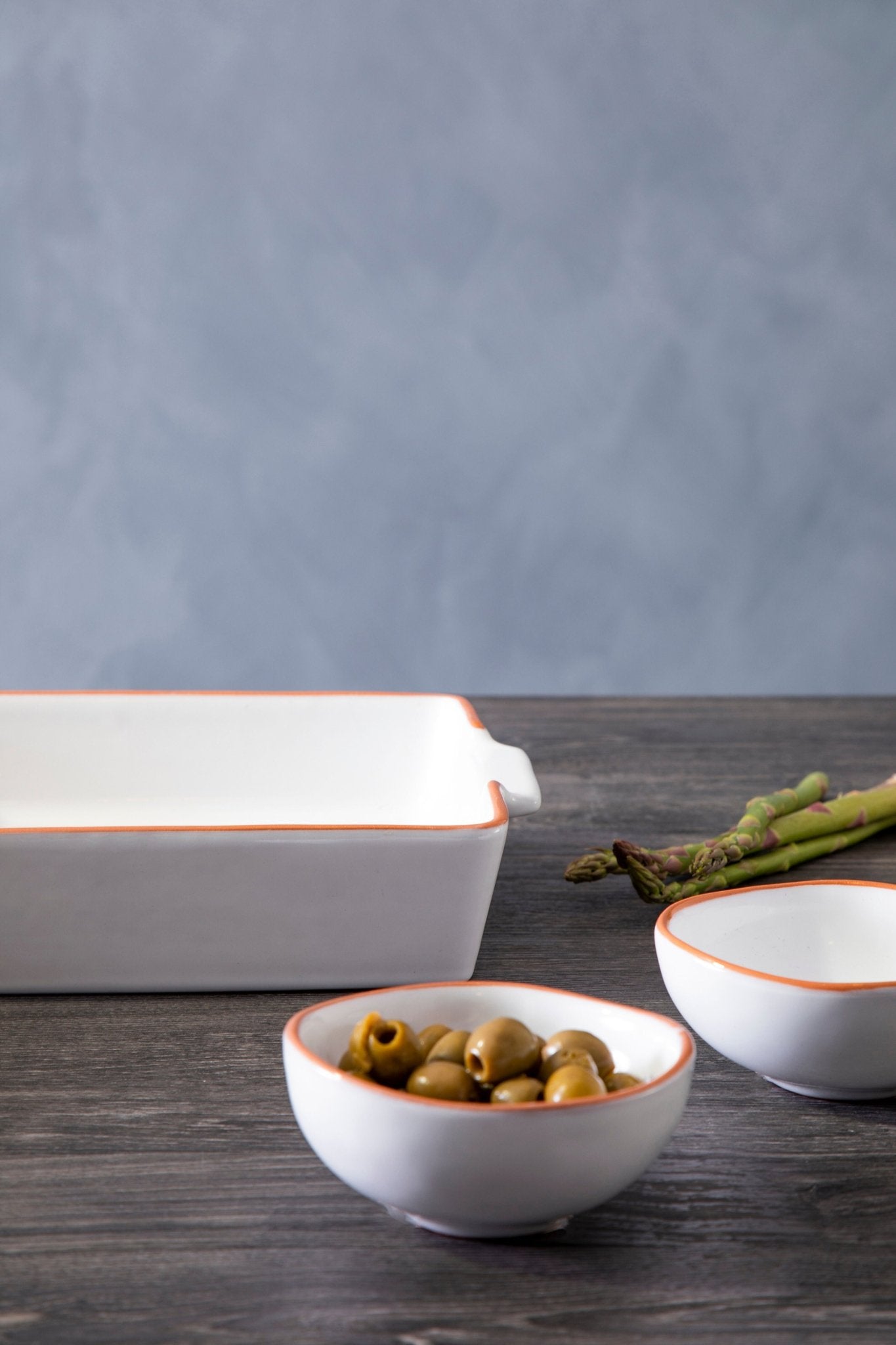 Set Of Two Britta White Glazed Mini Bowls - Skandi London