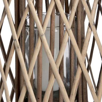Skandi London Huge Standing Wicker Lantern - Skandi London