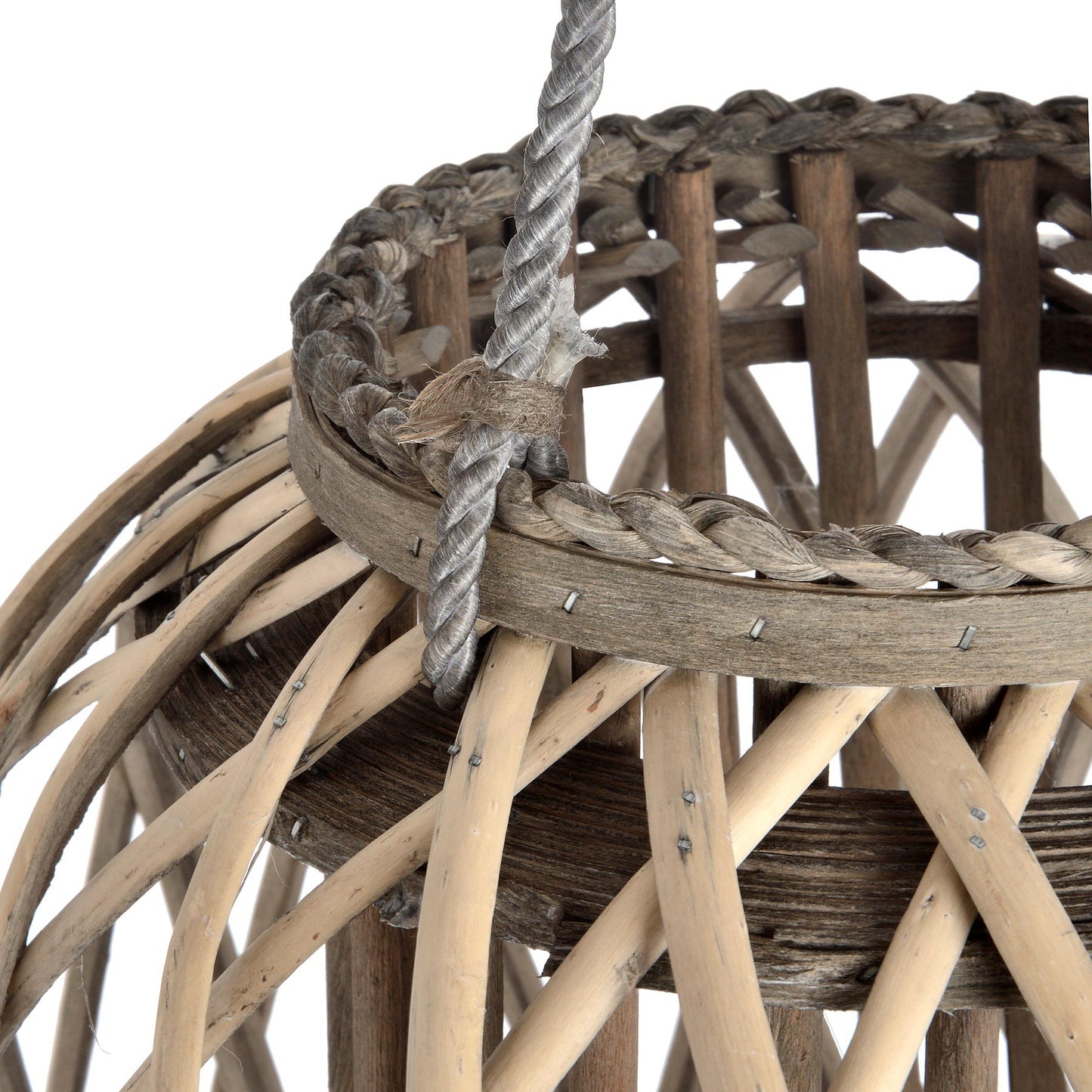 Skandi London Huge Standing Wicker Lantern - Skandi London