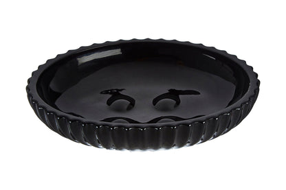 Ragnvald Brittany Black Glass Soap Dish - Skandi London