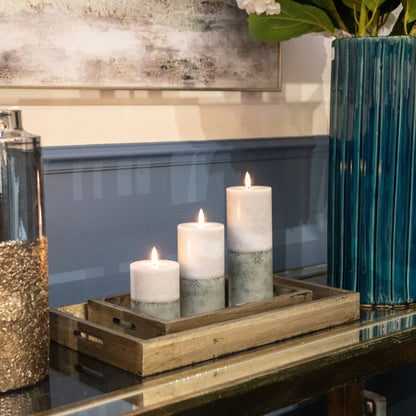 Luksus Collection Natural Glow 3x4 Stone LED Candle - Skandi London