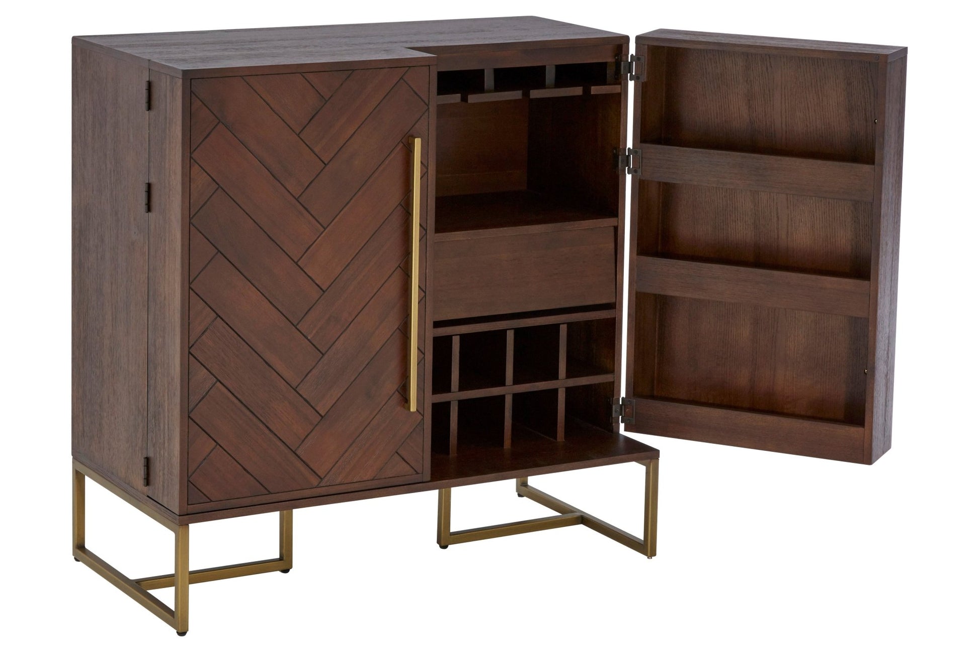 Bjorn Brown Drinks Cabinet - Skandi London