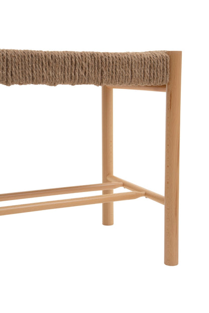 Axl Small Natural Wood Bench - Skandi London