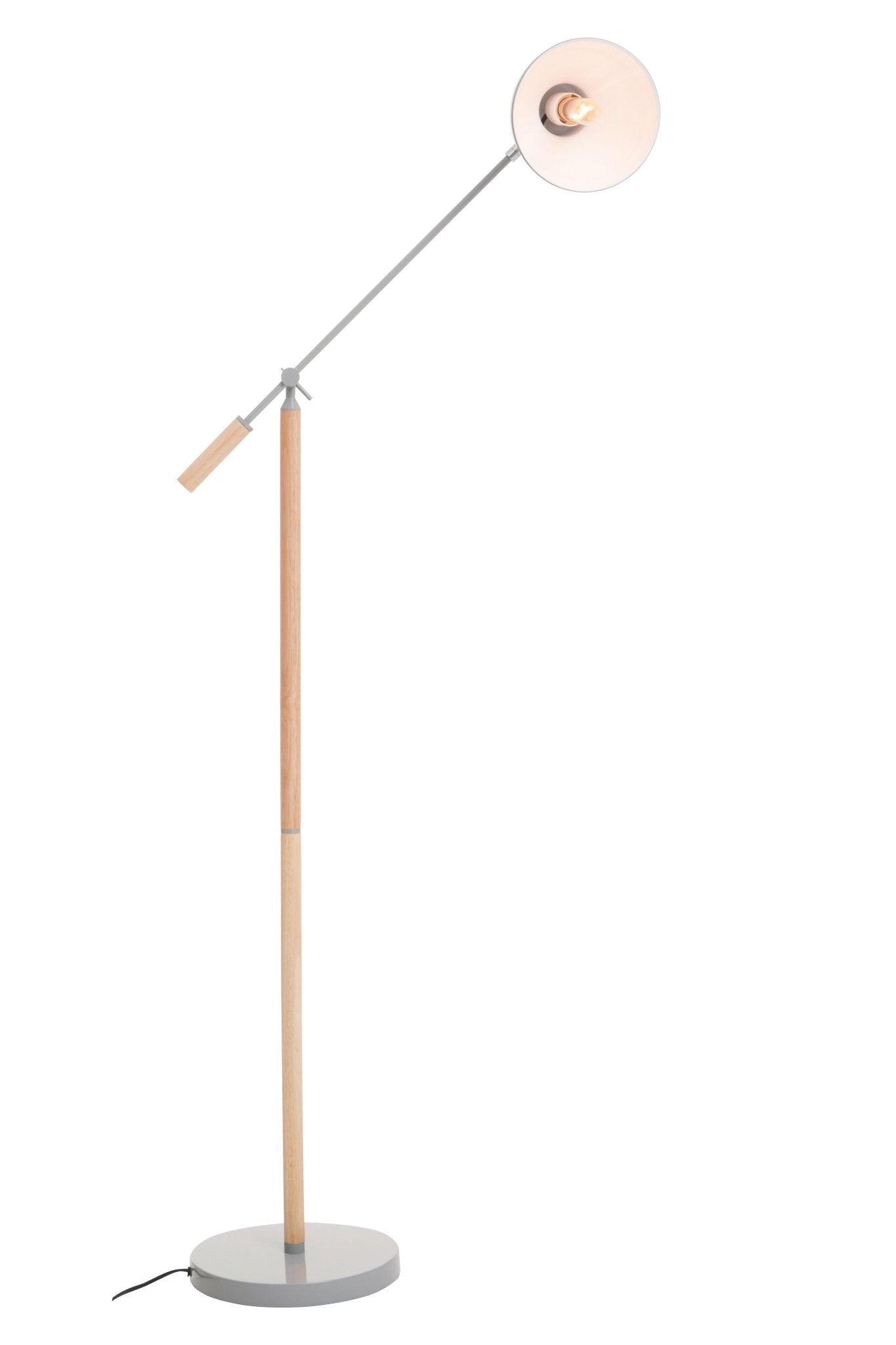 Pelle Matte Grey Floor Lamp - Skandi London