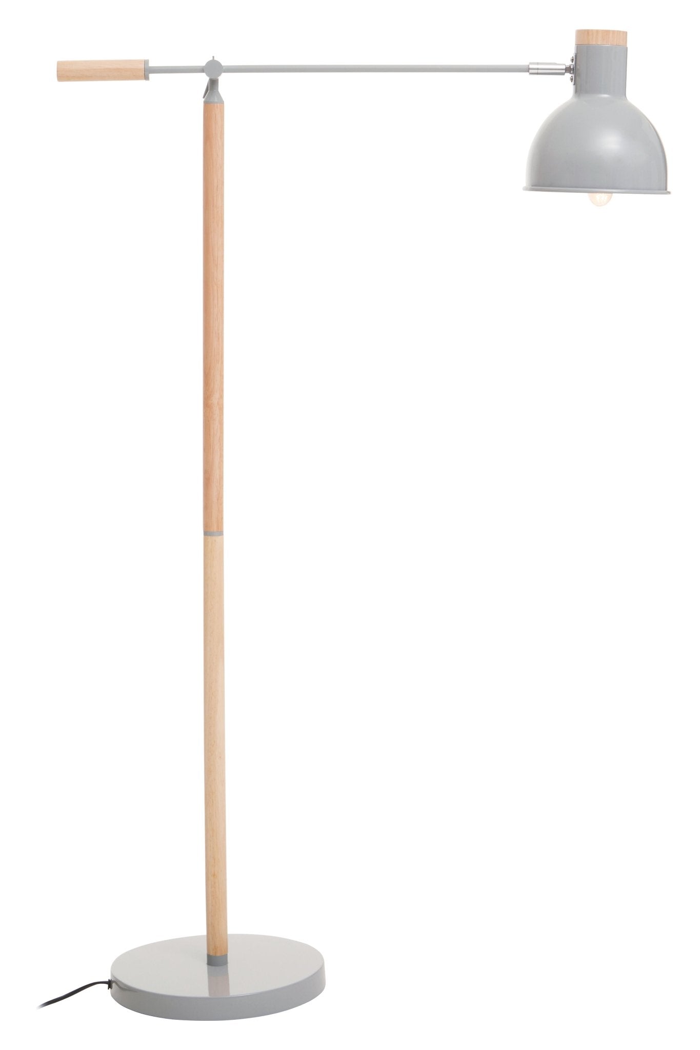 Pelle Matte Grey Floor Lamp - Skandi London