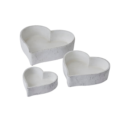 Skandi London Set Of Three Large Matt White Ceramic Dishes