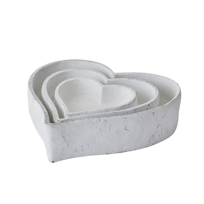 Skandi London Set Of Three Large Matt White Ceramic Dishes