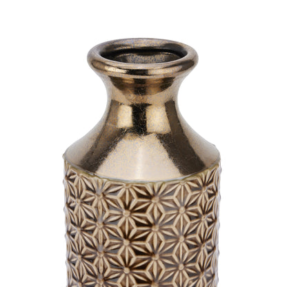 Loen Collection Caramel Fluted Vase