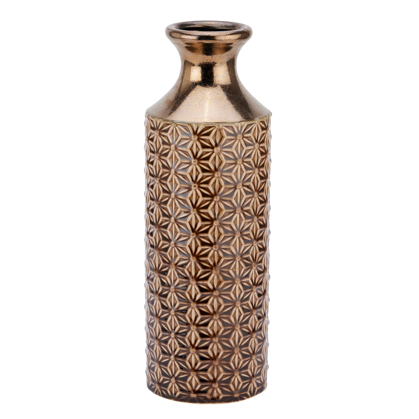 Loen Collection Caramel Fluted Vase